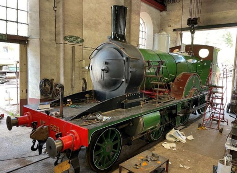 May update on restoring Adams T3 steam locomotive No. 563