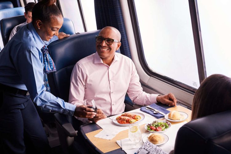 Amtrak dining