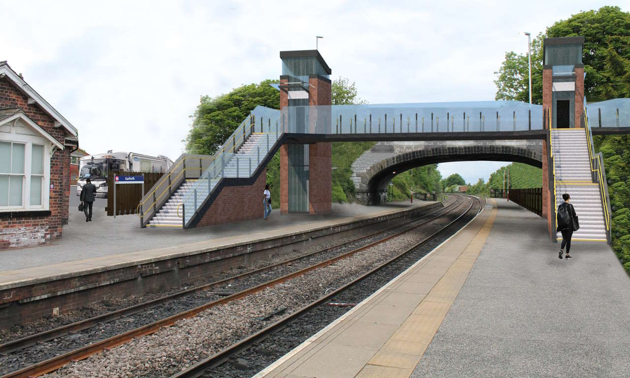 Garforth footbridge artist impressions