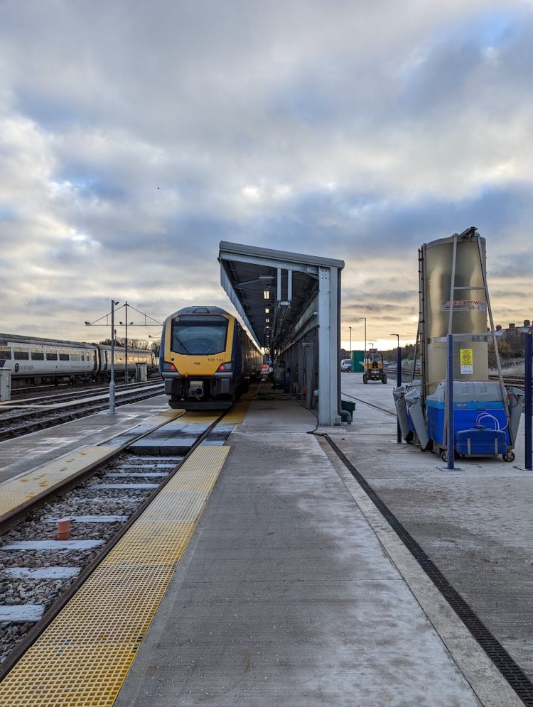 train at Barrow sidings