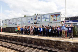 Schoolkids’ art adds colour to West Yorkshire station