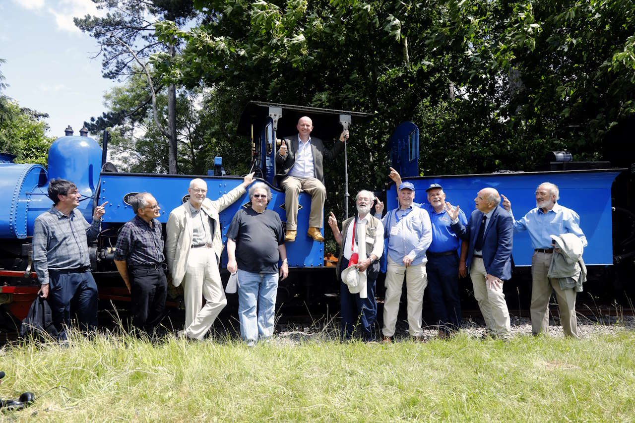 After the auction trustees and supporters gather round the 19B