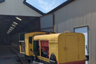 Vertical boiler locomotive arrives at new home in Wales