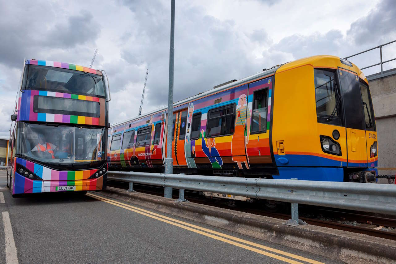 Bus and train