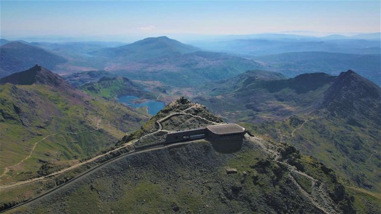 Summit station on the Snowdon Mountain Railway