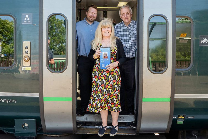 GWR Barnstable photographed on the 22nd June 2023 as the stakeholders promote a new railcard.