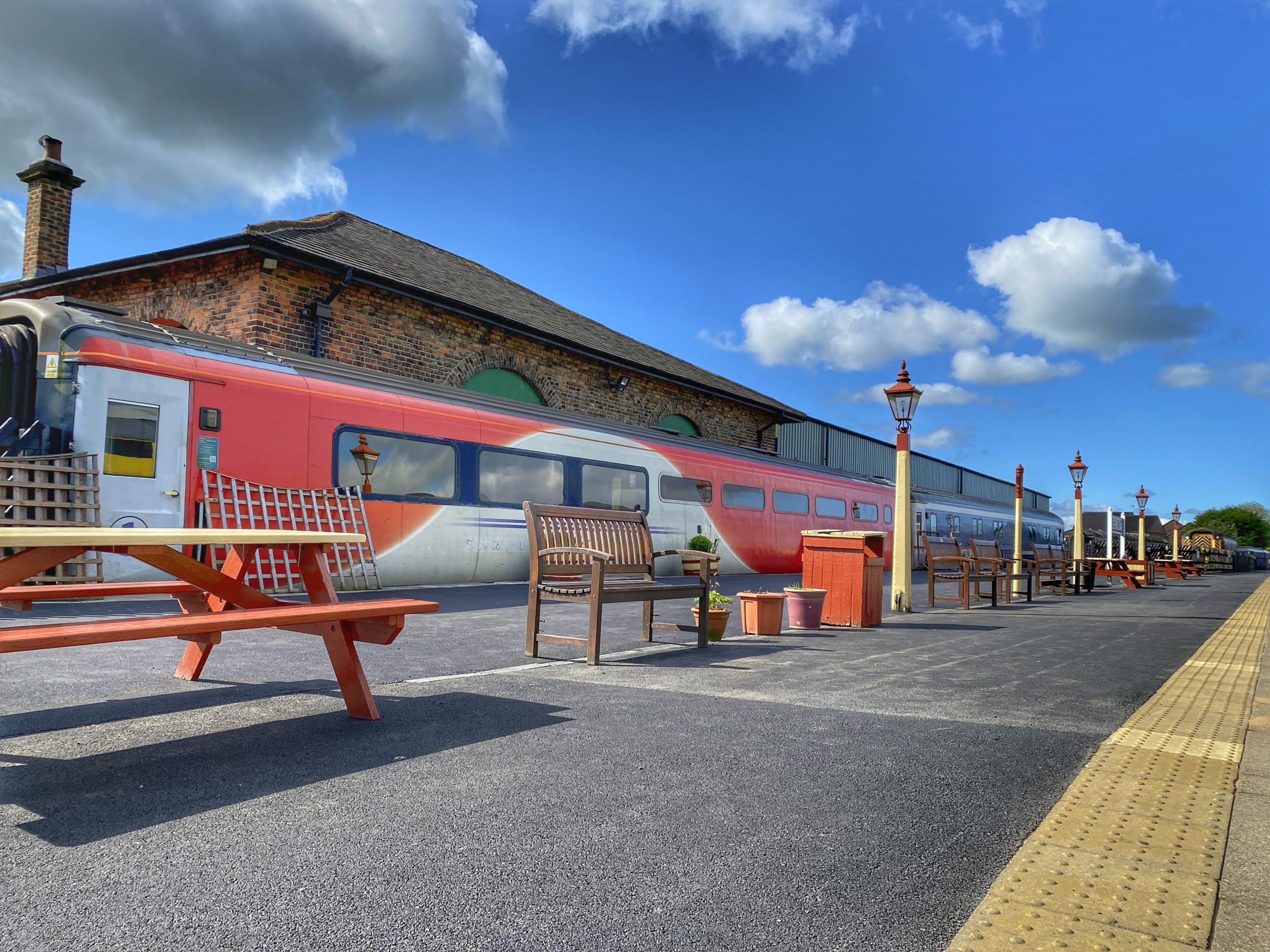 Tarmacing of Leeming Bar station platform