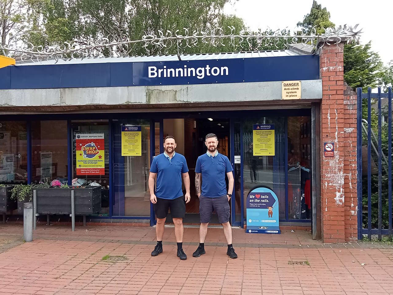 Stewart Hall (on the right) with colleague Darin Astbury