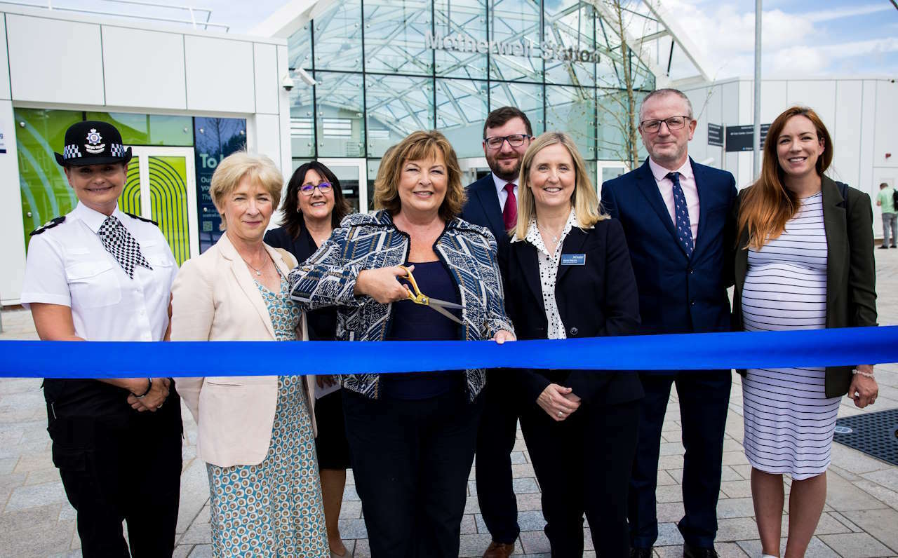 Motherwell railway station opening