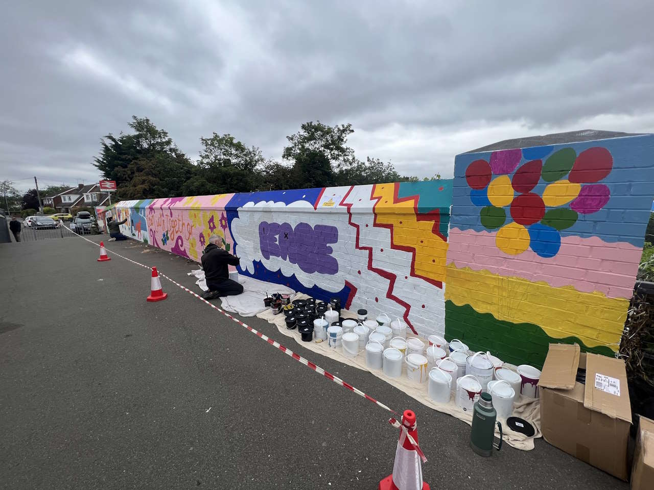 South Wigston mural painting