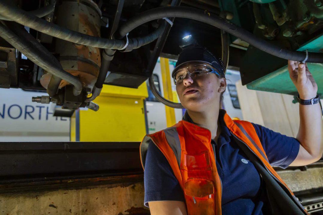 This image shows Kate Towns at Neville Hill depot