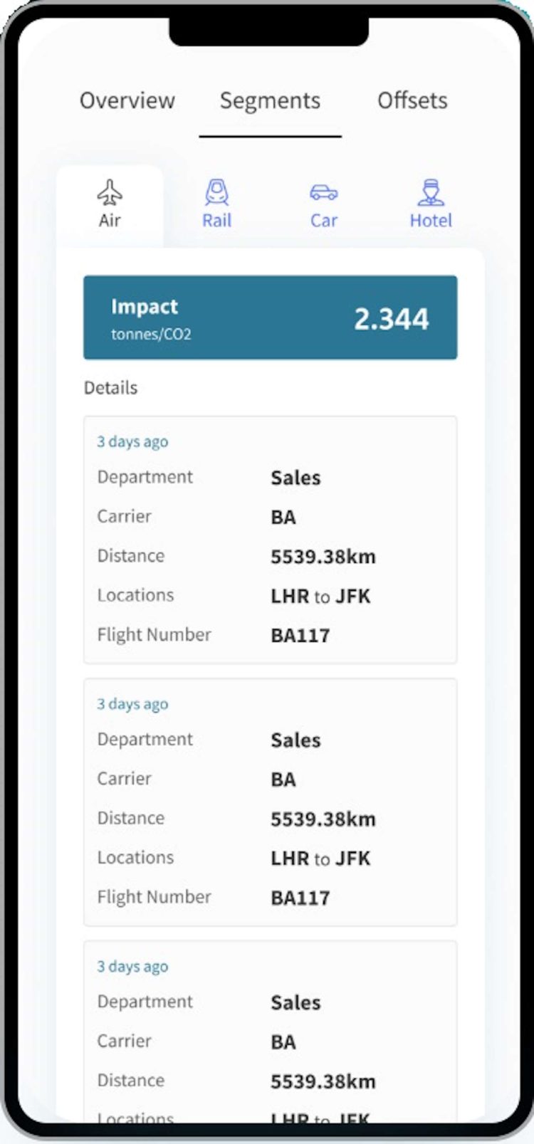 Thrust Carbon Calculator