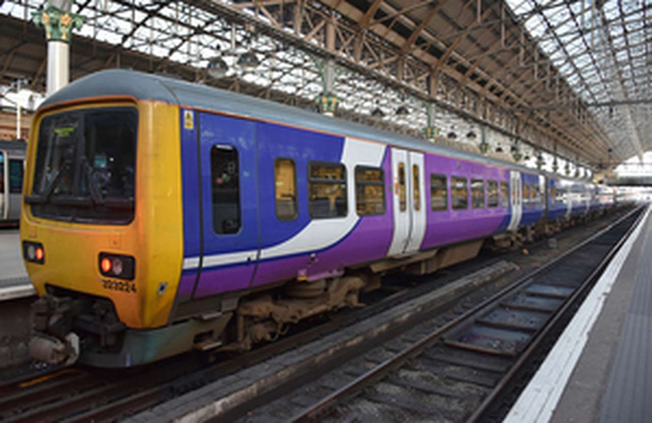 A Class 323 similar to the one involved in the incident at Styal