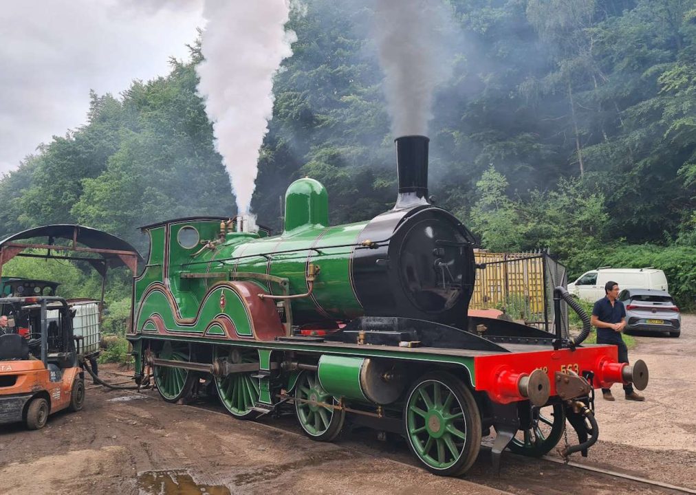 563 undergoing a boiler test