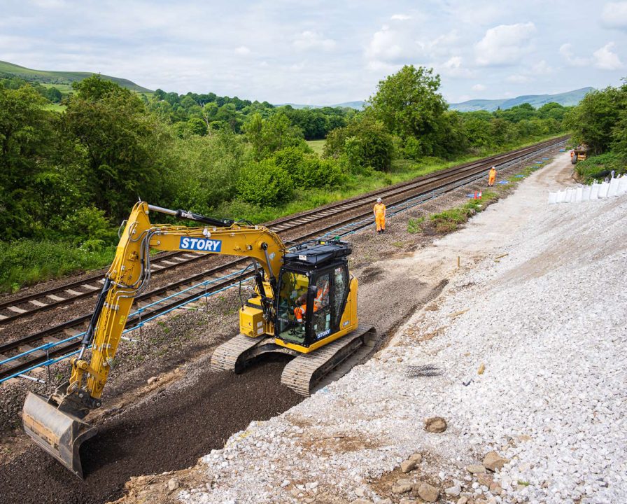 work on the line near Bamford