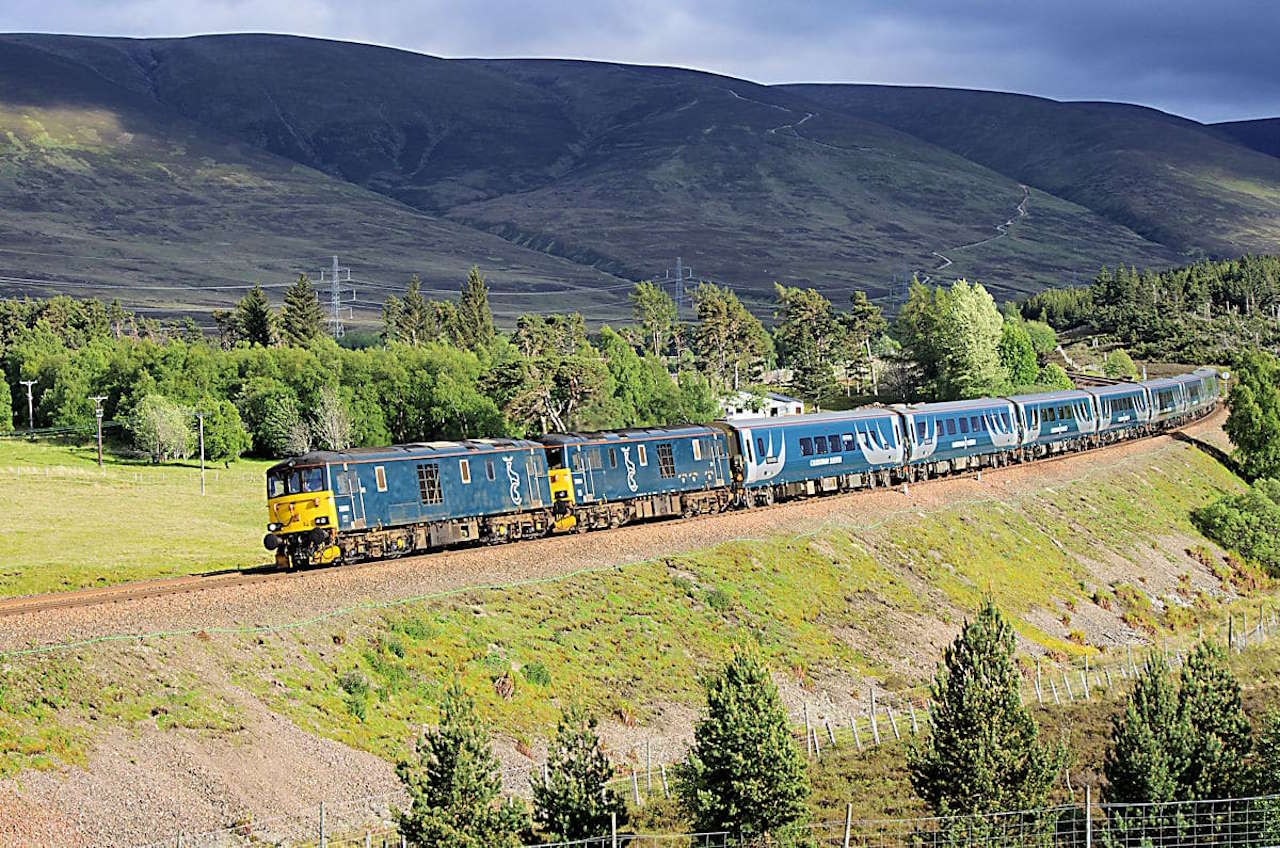 Class 73s hauling Caledonian Sleeper