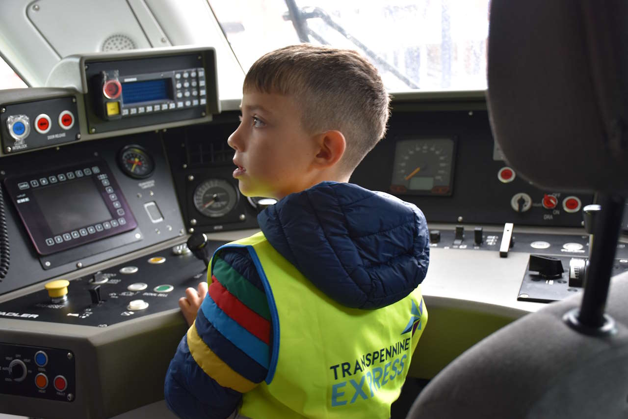 Ernest Skelton in a Class 68 driver's seat