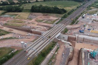 Trent Valley line upgrades revealed with incredible time-lapse and drone footage