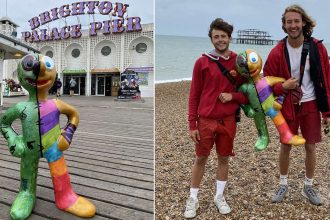 Morph tells East Sussex youngsters about his London art trail