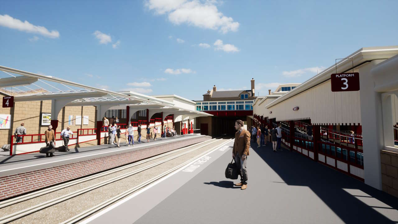 Keighley station artists impression