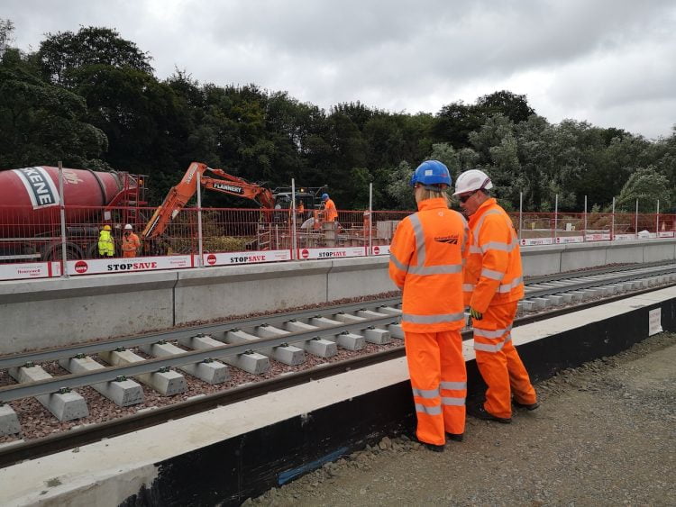 Jenny Gilruth MSP at Cameron Bridge station development