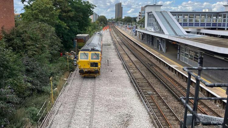 Railway Track Work at New Cross