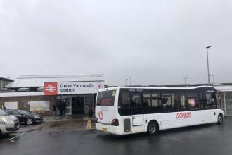 Summer bus links Norfolk’s Great Yarmouth railway station to town