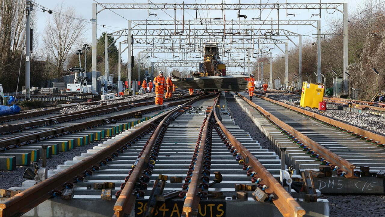 Previous work to replace points elsewhere on the London-Norwich main line