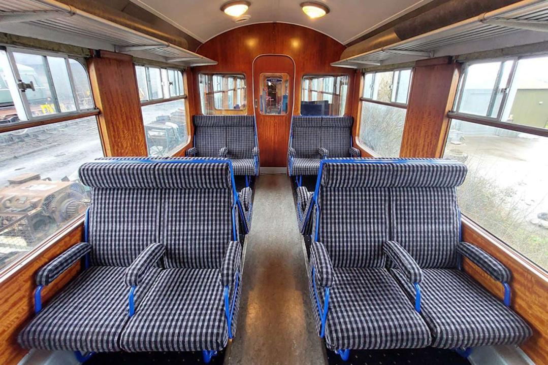 M56182’s pristine First Class saloon after restoration