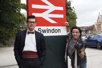 Rocky Horror cast entertain Wiltshire railway passengers