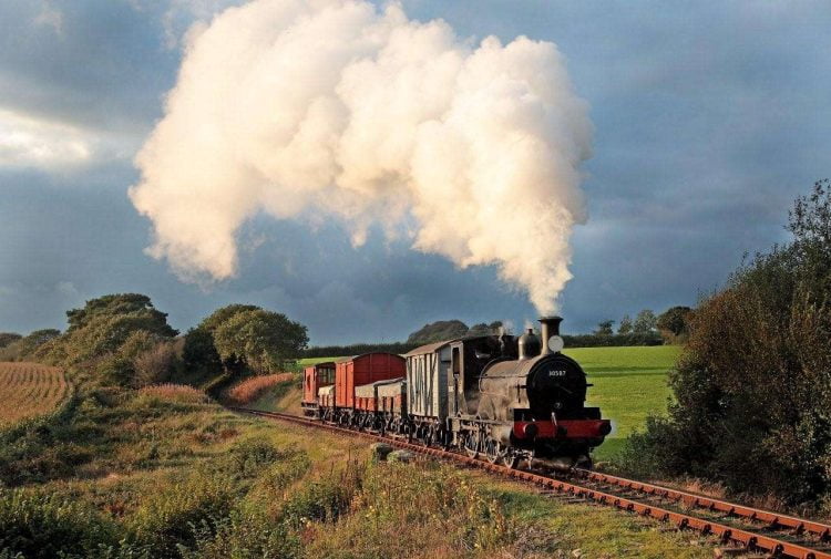 30587 on a goods train