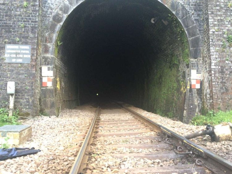 Dinmore Tunnel up line portal