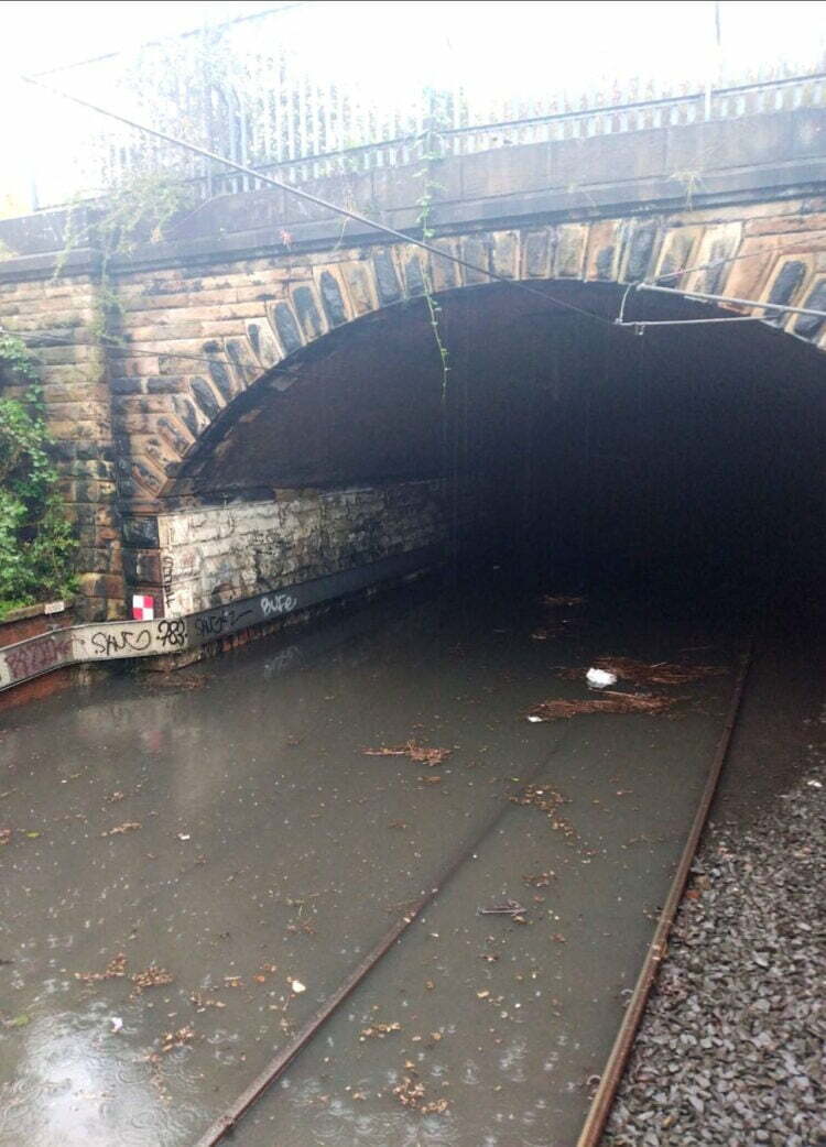 Great North Run 2023 - Metro Flooding - Tyne Dock Tunnel