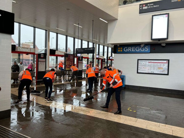 Great North Run 2023 - South Shields Interchange - Flood Clean Up (05)