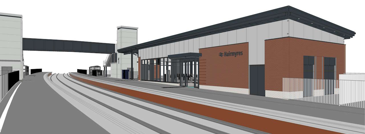 Hairmyres station - Artist impression