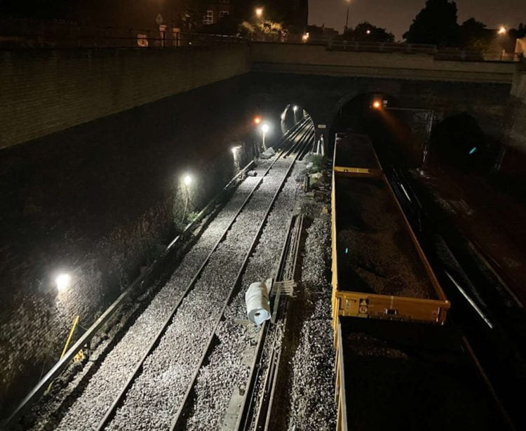 New Cross at night