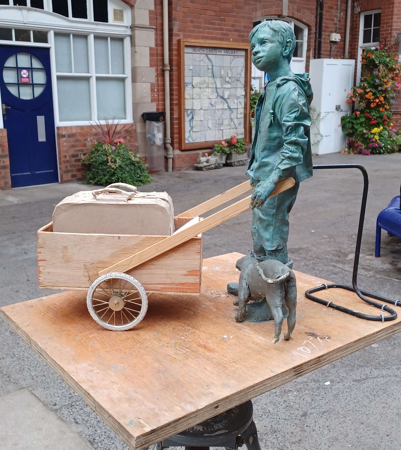 Scale model of the Barrow Boy sculpture