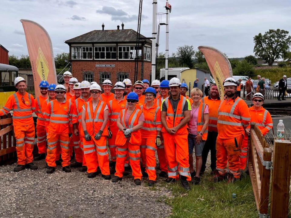 Volunteers at the GWSR