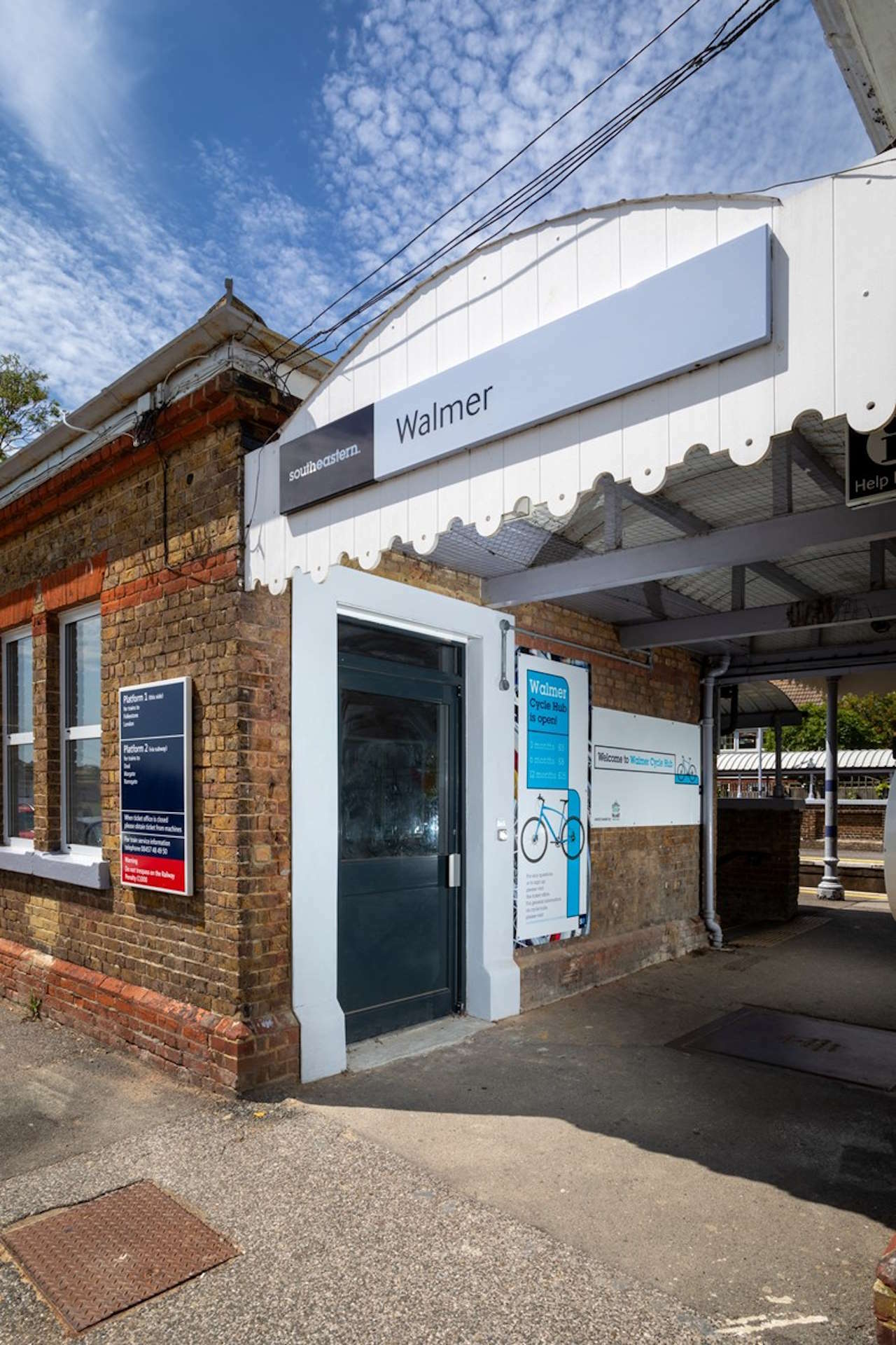 Walmer six new secure cycle hubs