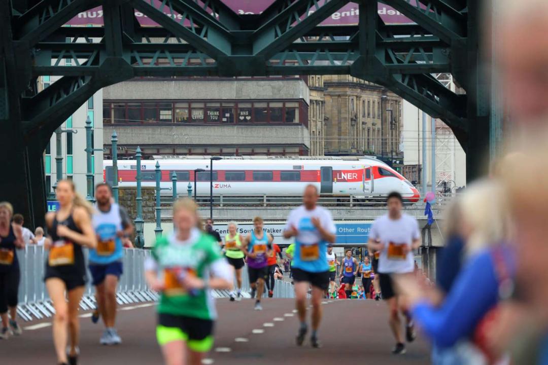 LNER Azuma and The Great North Run