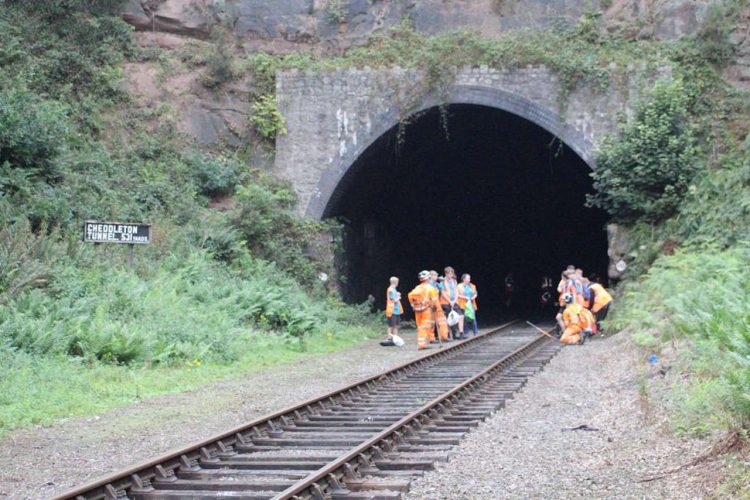 The Sygnets at the entrance to Cheddleton Tunnel. // Credit: Churnet Valley Railway