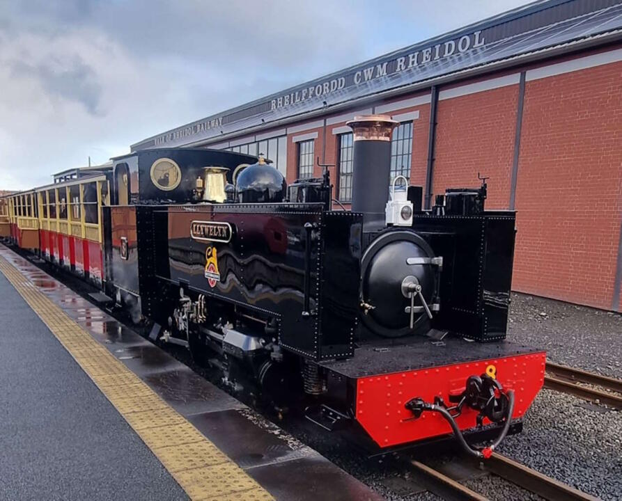 Vale of Rheidol No 8 LLYWELYN has been repainted into British Railways black