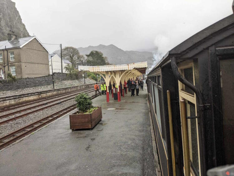 Arriving into Blaenau