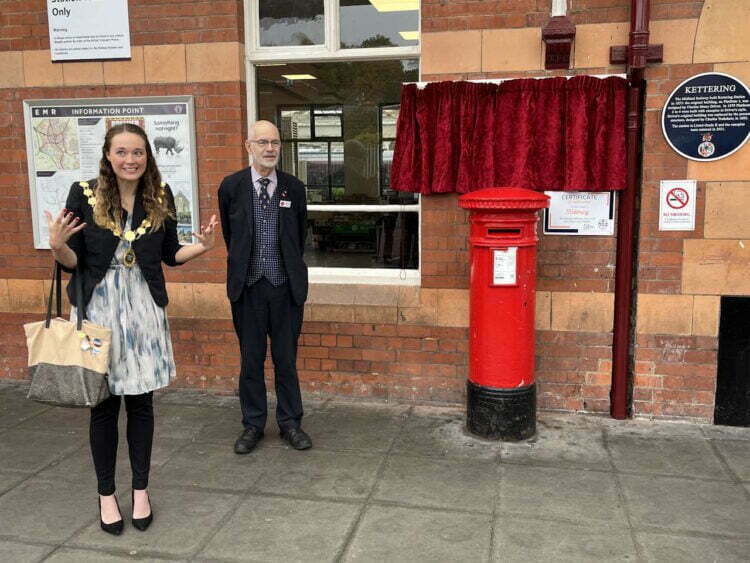 Cllr Emily Fedorowycz, Mayor, ahead of the unveiling at Kettering