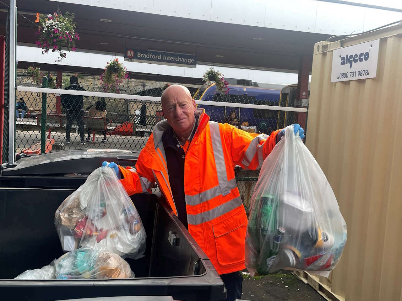 Dave Anderson at Bradford Interchange station