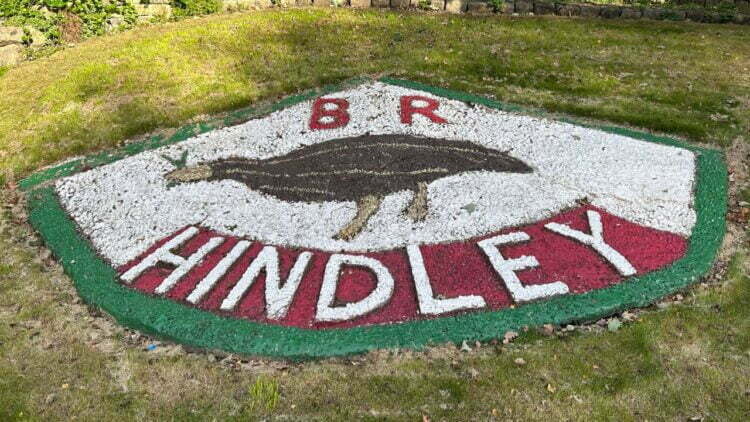 Impressive rock display at Hindley station