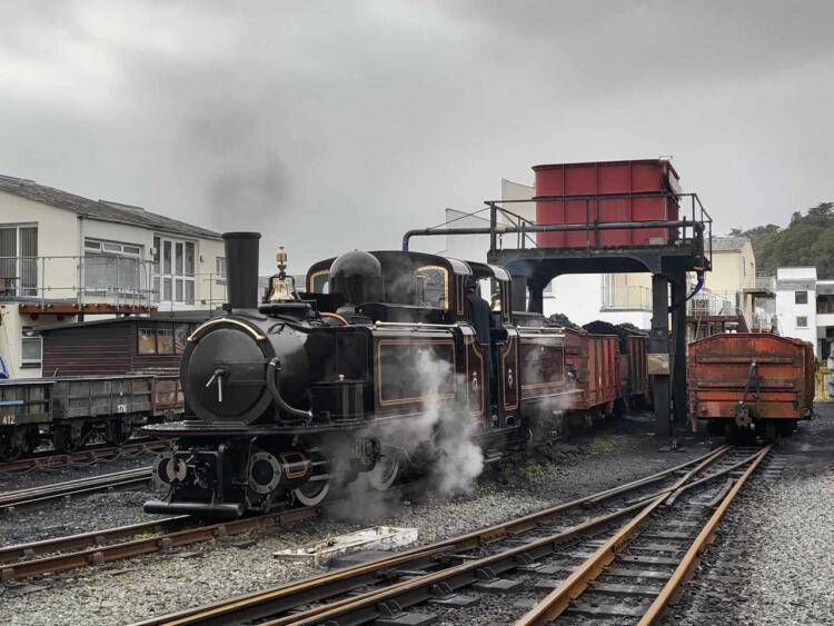 James Spooner at Porthmadog Harbour Station, Ffestiniog Railway