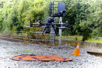 Drones and trains keep West Midlands routes clear of leaves