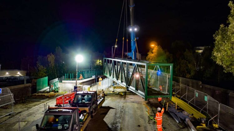 Shields Road footbridge lift