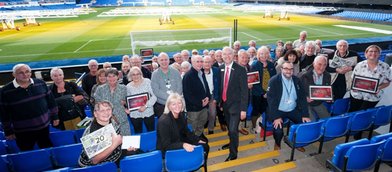 Station Adoption volunteers with their awards